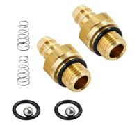 Brass Barbs Check Valves Set for Pressure Washer Chemic Soap Dispenser Spring O Rings Replacement Component Pressure Washer Injectors