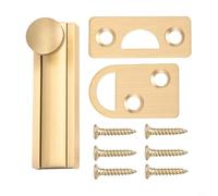 Brass Barn Slide Bolt Door Latch Lock for Home Security with 2/3/4 Inch Size Options in Black and Gold Finish(Gold 2inch)