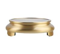 Brass Base Stand Round and Elegant Incense Container Holder for Room Decoration