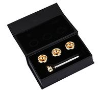Brass Bass Trumpet Mouthpieces Kit - Silver Plated Stem with 4 Gold Plated Mouth Pieces 1 1/2C 3C 5C 7C