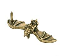 Brass Bat Animal Statue with Feng Shui Design, for Home and Office Decoration, Creative Retro Ornament Made from Sturdy Brass Material