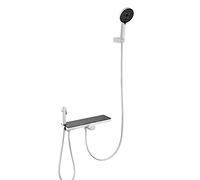 Brass Bath Mixer Shower Tap Wall Mounted 3 Modes Bathtub Faucet with Single Handle Hot & Cold Water Filter for Bathroom No Lift Rod Durable & Stylish Design (B Without Lift Rod),B,Without Lift Rod