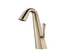 Brass Bathroom Faucet Personality Bathroom Cabinet Tap Cold and Hot Washbasin All Copper Faucet On The Table,Brushed Gold