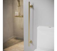 Brass Bathroom Grab Rail 800 x 77mm - Arissa