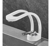Brass Bathroom Sink Faucet SingHandHot & Cold Mixer Tap Stylish Basin Faucet for Modern Bathrooms Durab& Easy to Install Sl esign