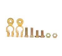 Brass Battery Terminal Connector Clamp Superior Performance Car Boat Universal Gold