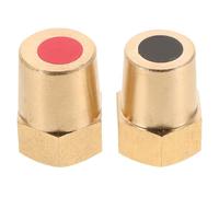 Brass Battery Terminal Post Adapter for 8mm Female Thread Automotive | Vehicle Battery Connection Upgrade, Easy Installation, Golden Brass Finish, for Truck Charging Posts and DIY Use