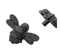 Brass bee 2 x Solid Drawer Knob Handles | Drawer Handle | Bee Cabinet knob | Cupboards, Doors, Cabinets & Drawers for Kitchen, Wardrobe, Chest, Drawer Pull (Black)
