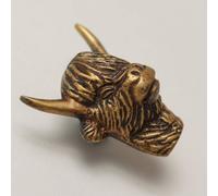 Brass bee Highland Cow Drawer Cabinet Knob - Heritage Finish