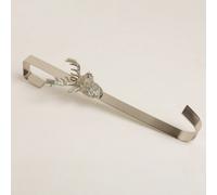Brass bee Highland Stag Chrome Silver Finish Wreath Hanger
