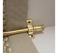 Brass bee Polished Brass Finish Stair Rods With Piston Finials - 725mm