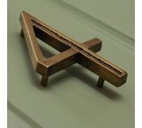 Brass bee Premium Floating Engraved House Numbers In Heritage Finish 0-9 Number 0