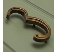Brass bee Premium Floating Engraved House Numbers In Heritage Finish 0-9 Number 3
