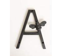 Brass bee Premium House Numbers with Bee in Black Finish 0-9 - 5 Inch Letter A with bee