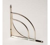 Brass bee Solid Brass Castle Shelf Brackets - Nickel 151.5mm X 151.5mm - Small
