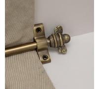 Brass Bee Stair Rods for Carpet Runners With Bee Finial Ends - Nickel, Antique Brass, Stainless Steel (Antique Brass 900mm)
