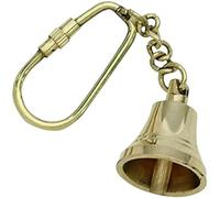 Brass Bell Key Ring - Solid Brass Marine Keychain - Vintage-Style Mini Bell Key Fob for Men & Women - Small Collectible Nautical Gift sailor keychain/nautical gift.