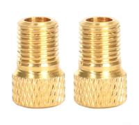 Brass Bicycle Valve Converter for French Tires | Solid pure copper build, rust-resistant, lightweight design, converts for presta to , 2-piece set