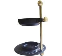 Brass & Black Adjustable Incense Burner - Resin and Charcoal Holder for Home