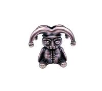Brass Black Dark Circus Puppet Clown EDC Beads Pendant Jewelry Making Supplies,Personality Diy Outdoors Tools Paracord Beads Charm Lanyard Hand-woven Accessories, Medium, Brass, No Gemstone
