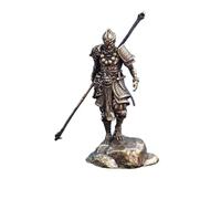 Brass Black Myth Standing Monkey King Miniature Figurines,Metal Sun Wukong Statue Sculpture Crafts Desktop Ornament Home Sand Table Car Decor Accessories Study Paperweight