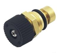 Brass Boiler Water Refill Pipe Valve with Safety Cap for Combination Boiler Heating Units 10 Bar Working Pressure 1/2 x 3/4 Inch(A Container)