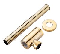 Brass Bottle Trap, Round Decorative P-Trap,For Bathroom Sink Gold