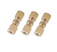 Brass Brake Pipe Fittings 1-10pcs Brake Line Connector Without Flaring 4.75mm 3/16 Useful Car Accessories(3PCS)