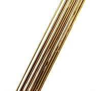 Brass Brazing Rods 1.6mm x 250mm 10 Pack H21 Metal Filler for Steel Cast Iron Copper Joint Repair