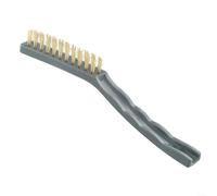 Brass Bristle for mini Brush for Light Metal Cleaning Brass Bristle(Brass) | Steel brass nylon bristles, removes rust dirt, for ideal for workshops, 9 inch handle