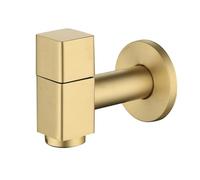 Brass Brushed Gold Washing Machine Faucet Wall Mounted Copper Washer Faucet Bathroom Mop Pool Faucet Single Cold Tap