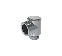 Brass BSP Equal 90° Towel Radiator Elbow 1/2", Not Suitable for Drinking Water, Suitable for Water Systems, Suitable for Hard & Soft Water Areas, 1 in Pack