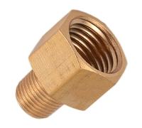 Brass BSP NPT Adapter 1/8" Male Thread BSPT to 1/4" Female NPT Pipe Fitting Tool for Industrial Hydraulic and Pneumatic Piping Systems