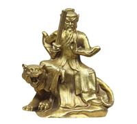 Brass Buddha Statue of Master Zhang Tianshi The Great Ancestor Brass Bronze Feng Shui Mascot