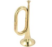 Brass Bugle Trumpet, Golden Finish, Clear-Toned For Bands And Live Performances