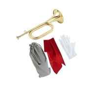 Brass Bugle With Mouthpiece Marching Bugle Trumpet Bugle For Cavalry School Beginner Band Adults (Color : C)