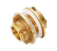 Brass Bulkhead Adapter Fitting Secure Water Connection Suitable for Various Pipe Diameters Quick Repairs and Maintenance Brass Bulkhead Fitting