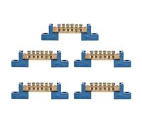 Brass Bus Bar 6 Way Neutral Strip for Distribution Cabinet 5pcs