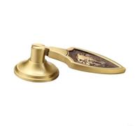 Brass Cabinet Handle Chinese Song Dynasty Style 85cm Copper Screw Mount