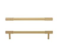 Brass Cabinet Pulls, Modern Textured Finish, Single Hole or Double Options, Premium Quality Hardware for Home Decor