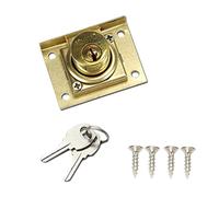 Brass Cam Lock Cupboard Cabinet Door Lock with Keys for Mailbox, Lockers, Cupboards, Cabinet