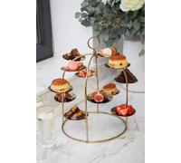 Brass Canape Serving Tree, 37.4 x 40cm Artesa Gold One Size