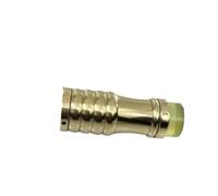 Brass Cane Crutch Tip with Anti-Skid Rubber Pad for Hiking Pole Chair Leg Feet Replacement(Inner Dia.17MM,2 Pcs)