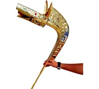 Brass Carnyx Celtic of Tintignac Medieval Knight Deskford War Trumpet Horn War Replica