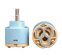Brass Cartridge Valve, Spare Valves Cartridges, Tap Cartridge, 40mm Ceramic Faucet Replacement Water Mixer Inner Control Valve
