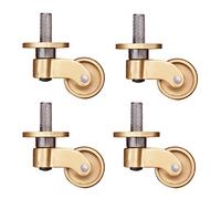 Brass Caster Wheel 4pcs Universal Casters Castor Wheels,Solid Brassniture Swivelers Wheel,1" 25Mm Universalers Wheels,Polished,Antique Vintage Movinger Wheels,Muteors,Bolt Style,Su
