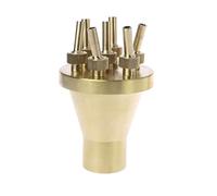 Brass Center Straight Style Fountain Nozzle 1/2" 3/4" 1" Floral Column Nozzle Sprinkler Universal Jet Fountain for Garden, Courtyard(1inch)