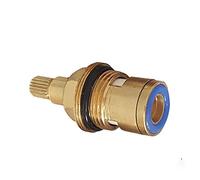 Brass Ceramic Disc Cartridge, Brass Ceramic Disc Tap Valve Cartridges 3/4 Inch BSP Quarter Turn Replacement Multicolor(Blue)