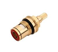 Brass Ceramic Disc Cartridge, Universal Quarter Turn Ceramic Cartridge Valve Core Brass Stem G1/2 BSP 20 Teeth Spline(Hot)