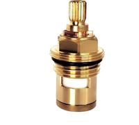 Brass Ceramic Disc Cartridge Valve, 1/4 Turn, 1/2 inch, 45mm, 8mm, 20T, Multicolor, 2pcs(Red)